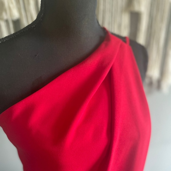 Betsy & Adam Red Grecian Dress - Picture 2 of 5